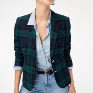 J. CREW COLLECTION: COLOR: NAVY BLUE & GREEN AND BLACK WITH GOLD BUTTONS SIZE 6